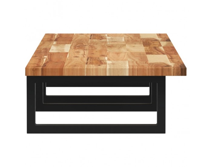 Sonata H Стенен рафт за мивка, стомана и масивно дърво акация