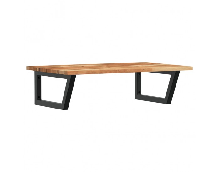 Sonata H Стенен рафт за мивка, стомана и масивно дърво акация