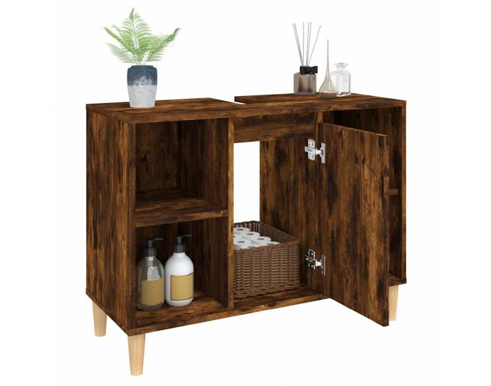 Sonata H Шкаф за мивка, опушен дъб, 80x33x60 см, инженерно дърво