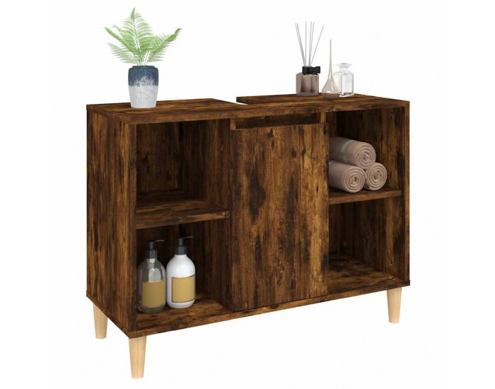 Sonata H Шкаф за мивка, опушен дъб, 80x33x60 см, инженерно дърво