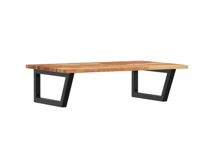 Sonata H Стенен рафт за мивка, стомана и масивно дърво акация