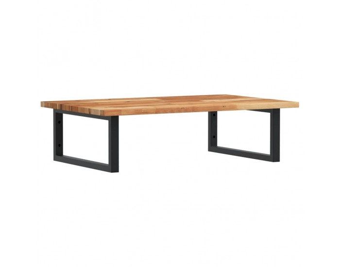 Sonata H Стенен рафт за мивка, стомана и масивно дърво акация