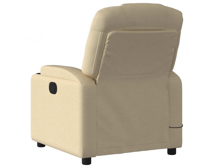 Sonata H Масажен кресло с регулируема облегалка, кремав плат