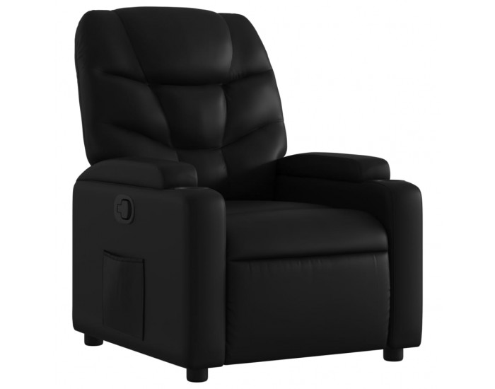 Sonata H Фотьойл с регулируема облегалка, черен, изкуствена кожа