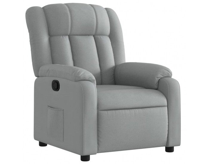 Sonata H Фотьойл с регулируема облегалка, светлосив, плат