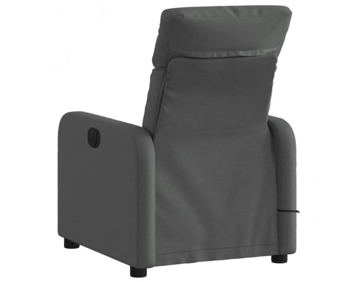 Sonata H Масажен фотьойл с регулируема облегалка, тъмносив, плат