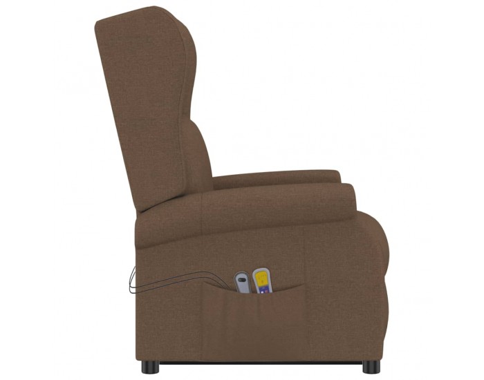 Sonata H Изправящ масажен стол, кафяв, текстил