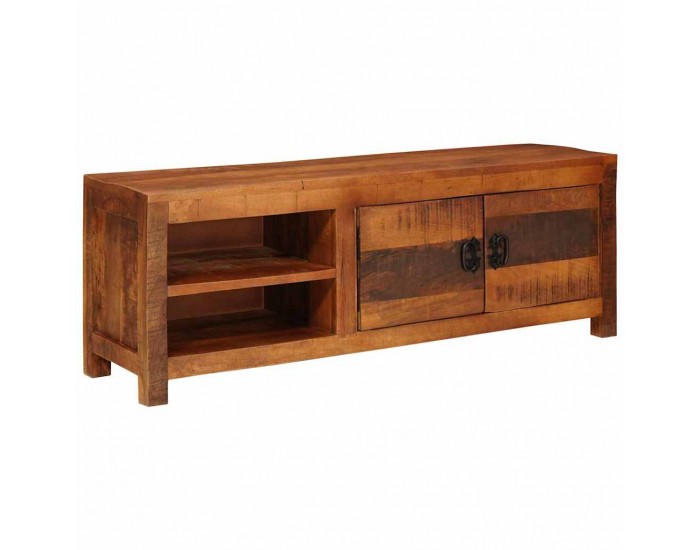 Sonata H ТВ шкаф Кафяво 110 x 30 x 40 cm мангово дърво масив