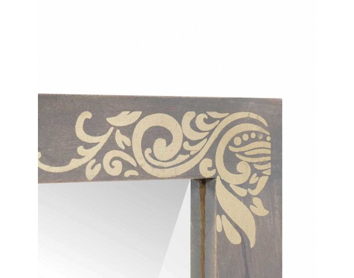 Sonata H Огледало за баня с огледало Сив и сребърен 50 x 70 x 3 см