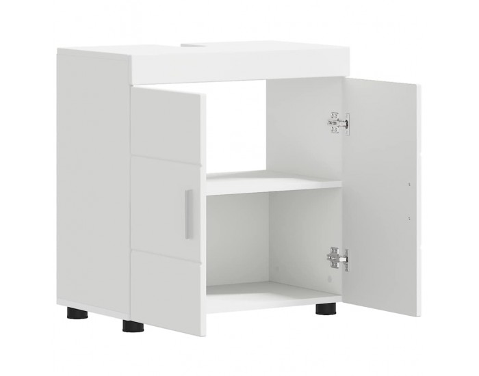 Sonata H Шкаф за баня с мивка TULUM Бяло 60 x 34 x 63 см Инженерно дърво