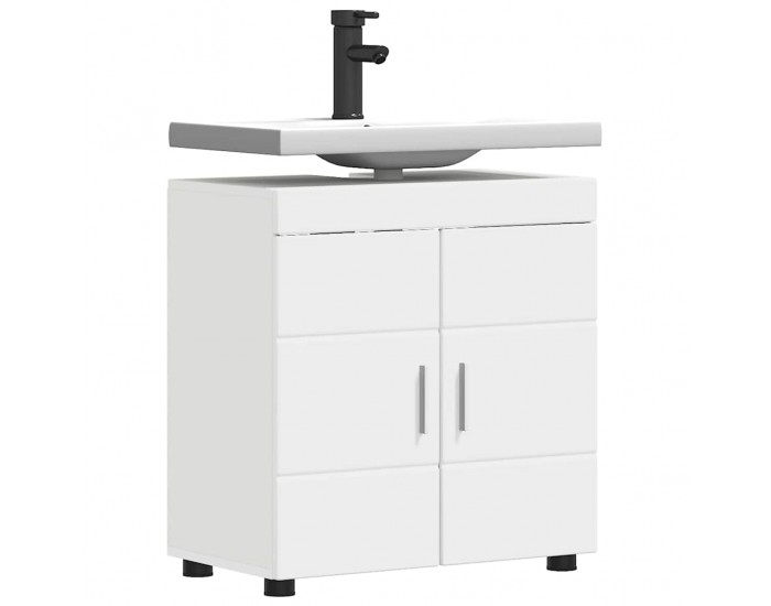 Sonata H Шкаф за баня с мивка TULUM Бяло 60 x 34 x 63 см Инженерно дърво