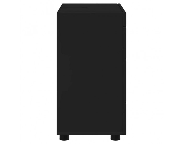 Sonata H Шкаф за баня с мивка със съхранение TULUM Черно 60 x 34 x 63 см