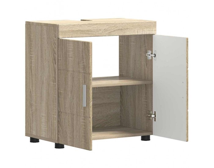 Sonata H Шкаф за баня с мивка с врата TULUM дъб сонома 60 x 34 x 63 см