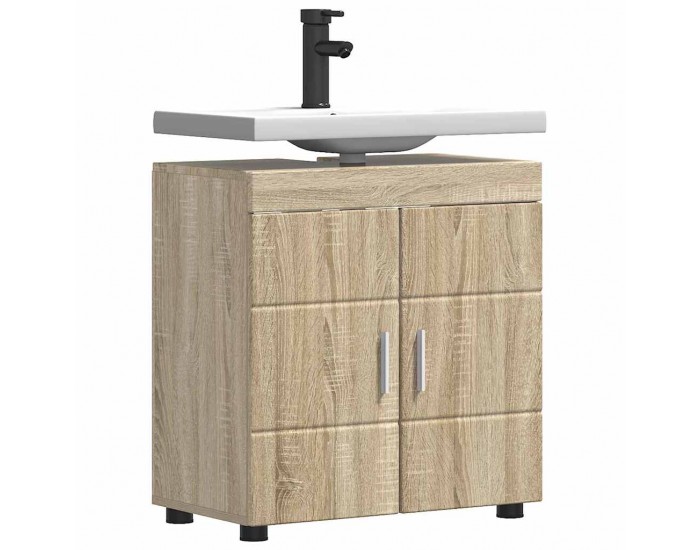 Sonata H Шкаф за баня с мивка с врата TULUM дъб сонома 60 x 34 x 63 см