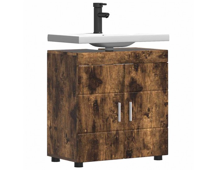 Sonata H Шкаф за баня с мивка с врата TULUM Опушен дъб 60 x 34 x 63 см