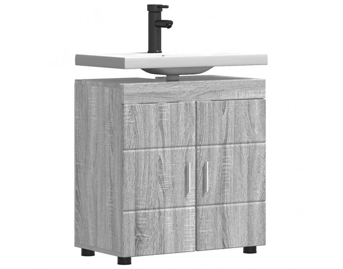 Sonata H Шкаф за баня с мивка с врата TULUM Сив сонома 60 x 34 x 63 см