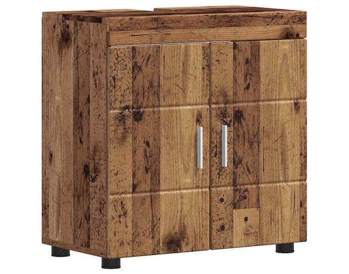 Sonata H Шкаф за баня с мивка с врата TULUM Старо дърво 60 x 34 x 63 см