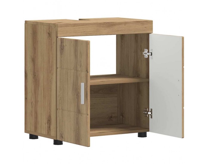 Sonata H Шкаф за баня с мивка с врата TULUM дъб артизан 60 x 34 x 63 см