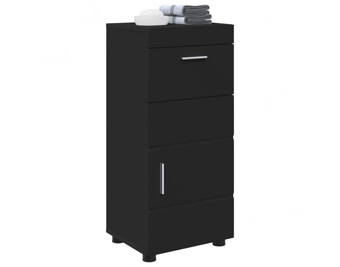 Sonata H Шкаф за баня TULUM Черно 37 x 31.5 x 82 см Инженерно дърво