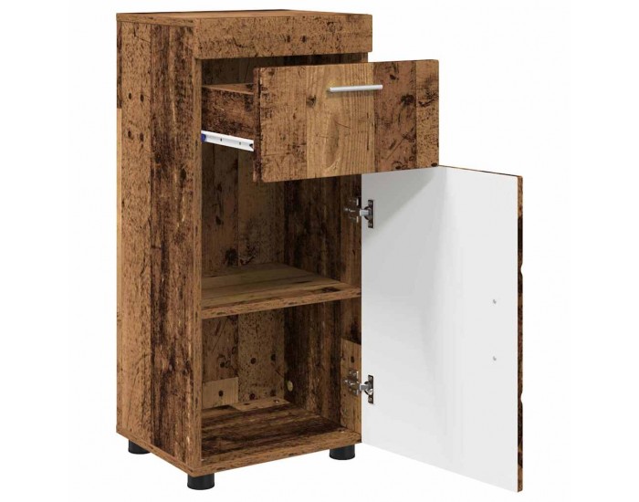 Sonata H Шкаф за баня със съхранение TULUM Старо дърво 37 x 31.5 x 82 см