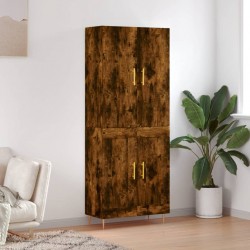 Sonata H Висок шкаф, опушен дъб, 69,5x34x180 см, инженерно дърво - Дневна