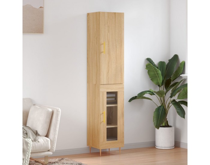 Sonata H Висок шкаф, сонома дъб, 34,5x34x180 см, инженерно дърво