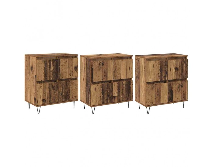 Sonata H Скейдбордове 3 pcs Старо дърво 180 x 35 x 70 см Инженерно дърво