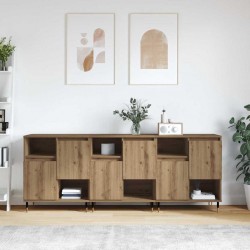 Sonata H Скейдбордове 3 pcs дъб артизан 180 x 35 x 70 см Инженерно дърво - Шкафове, Витрини, Модулни секции