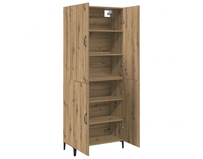 Sonata H Висок шкаф дъб артизан 69.5 x 34 x 180 см Инженерно дърво