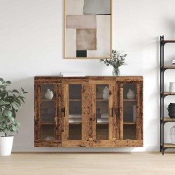 Sonata H Стенни шкафове 2 pcs Старо дърво 69.5 x 34 x 90 см - Дневна
