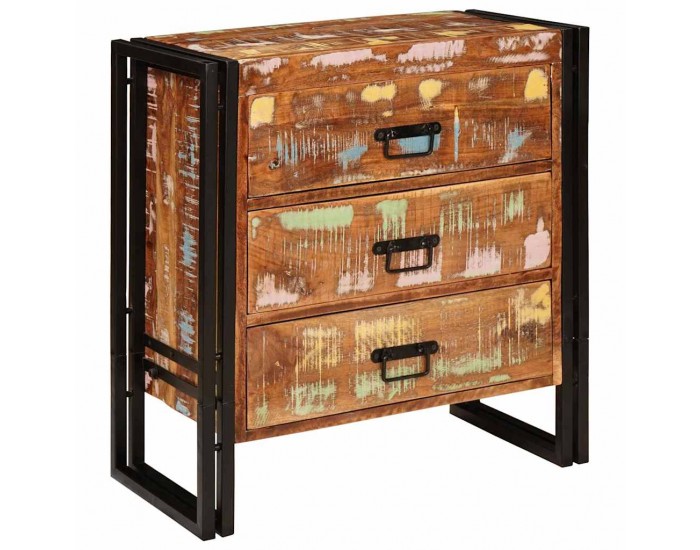 Sonata H Служебен шкаф Кафяво 66 x 33 x 70 см регенерирано дърво масив