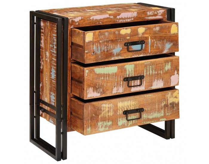 Sonata H Служебен шкаф Кафяво 66 x 33 x 70 см регенерирано дърво масив