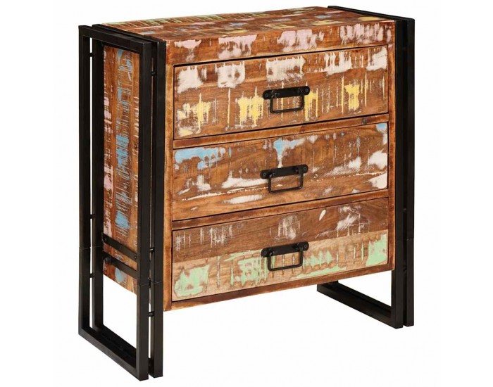 Sonata H Служебен шкаф Кафяво 66 x 33 x 70 см регенерирано дърво масив