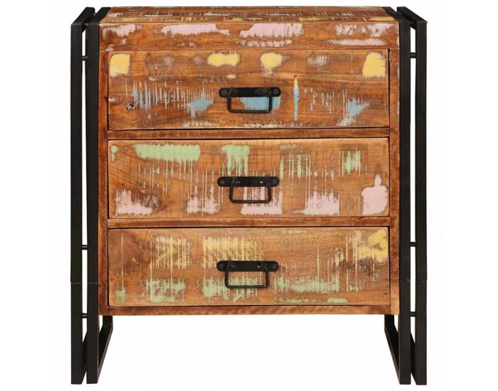 Sonata H Служебен шкаф Кафяво 66 x 33 x 70 см регенерирано дърво масив