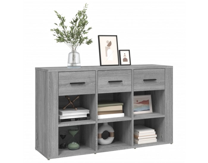 Sonata H Сайдборд, сив сонома, 100x30x59,5 см, инженерно дърво