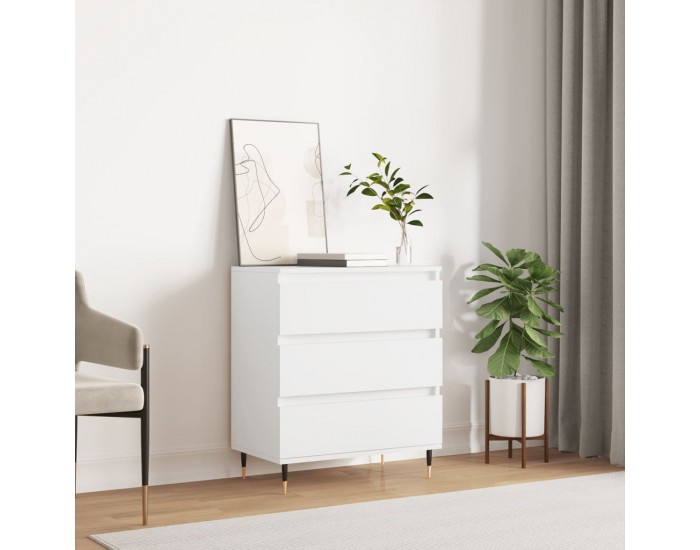 Sonata H Сайдборд, бял, 60x35x70 см, инженерно дърво