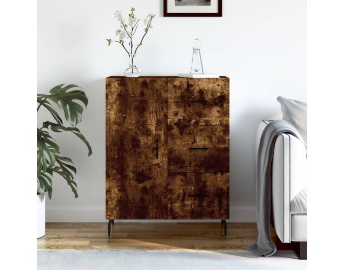 Sonata H Сайдборд, опушен дъб, 69,5x34x90 см, инженерно дърво