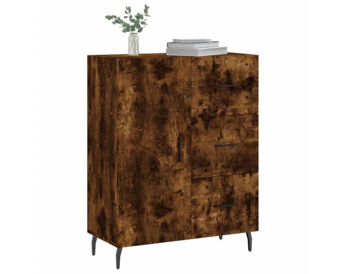 Sonata H Сайдборд, опушен дъб, 69,5x34x90 см, инженерно дърво