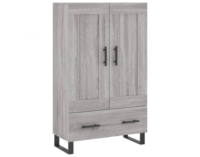 Sonata H Висок шкаф, сив сонома, 69,5x31x115 см, инженерно дърво