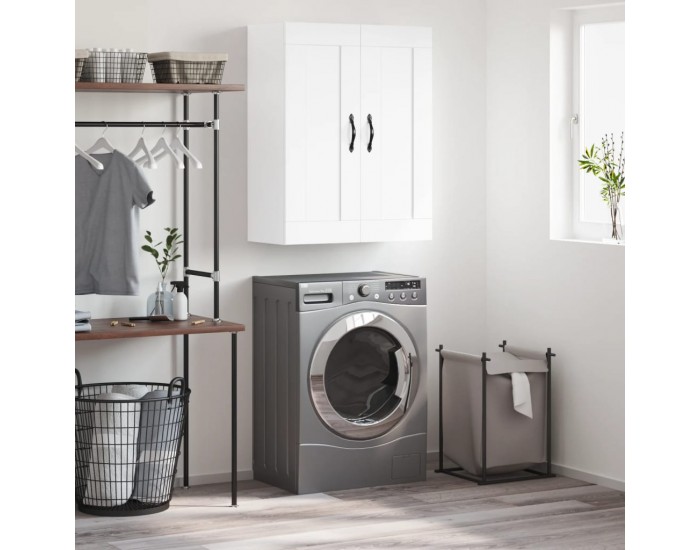 Sonata H Стенен шкаф бял 69,5x34x90 см инженерно дърво