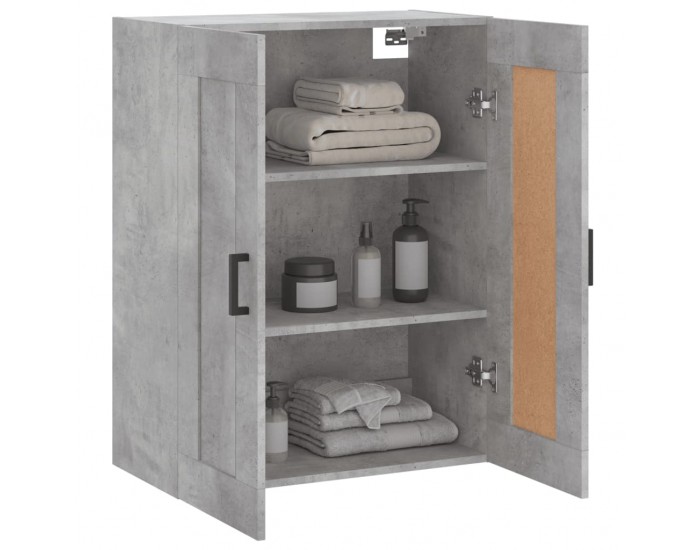 Sonata H Стенен шкаф бетонно сив 69,5x34x90 см инженерно дърво