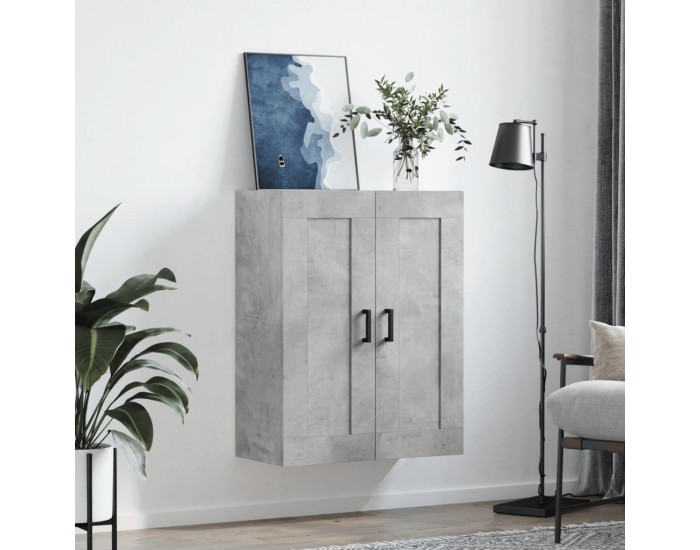 Sonata H Стенен шкаф бетонно сив 69,5x34x90 см инженерно дърво