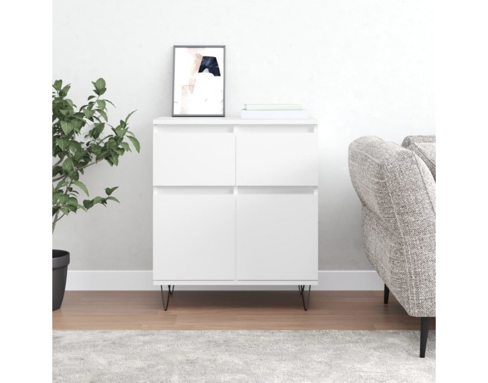 Sonata H Сайдборд, бял, 60x35x70 см, инженерно дърво