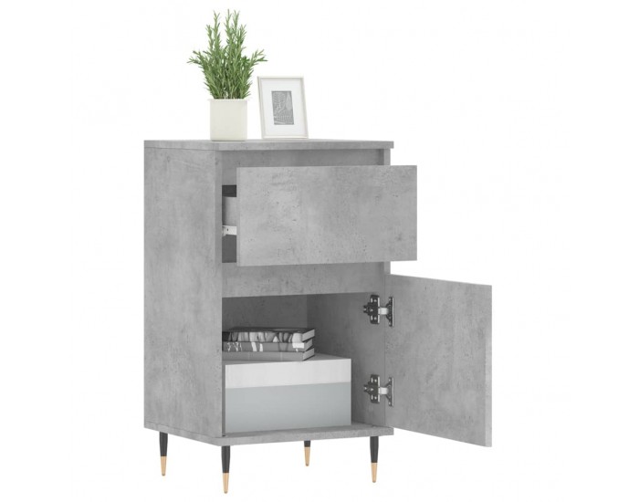 Sonata H Бюфет бетонно сив 40x35x70 см инженерно дърво