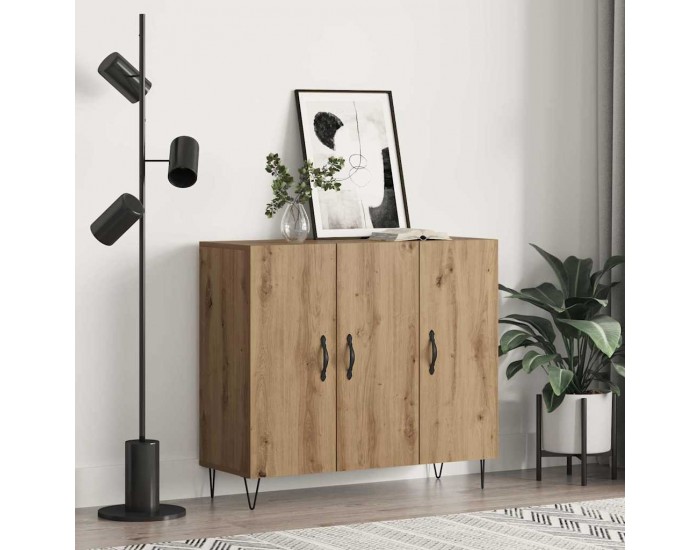 Sonata H Служебен шкаф дъб артизан 90 x 34 x 80 см Инженерно дърво