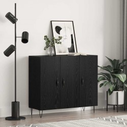 Sonata H Служебен шкаф Черен дъб 90 x 34 x 80 см Инженерно дърво - Дневна