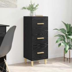 Sonata H Служебен шкаф Черен дъб 34.5 x 34 x 90 см Инженерно дърво - Дневна