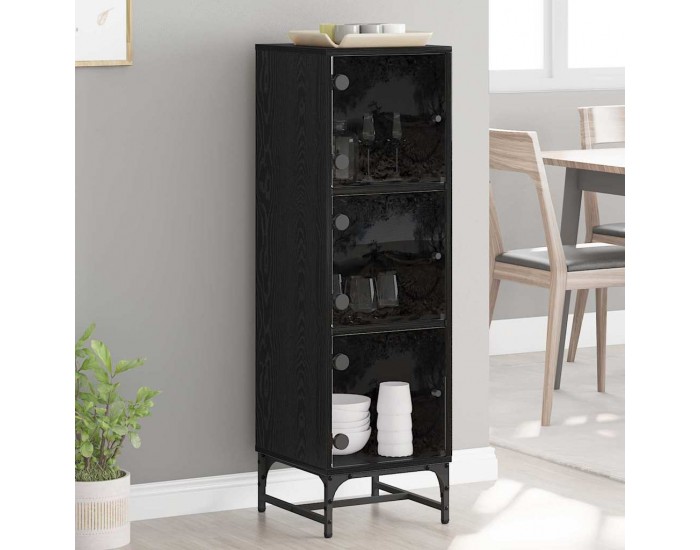 Sonata H Висок шкаф Черен дъб 35 x 37 x 117 см Инженерно дърво