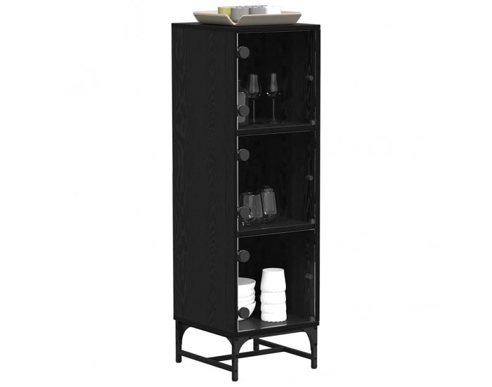 Sonata H Висок шкаф Черен дъб 35 x 37 x 117 см Инженерно дърво