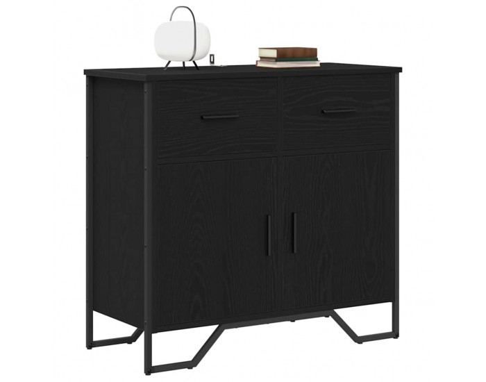 Sonata H Служебен шкаф Черен дъб 79.5 x 35.5 x 74.5 см Инженерно дърво